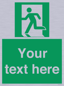 Custom Emergency Exit Left Sign